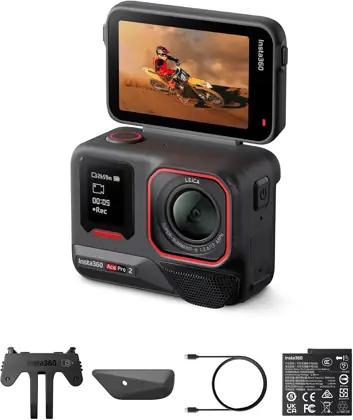 Insta360 Ace Pro 2 action camera with flip screen